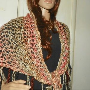 Beautiful Shawl Wrap  Neck Warmer Extra Soft Perfect Any Season  One of a Kind